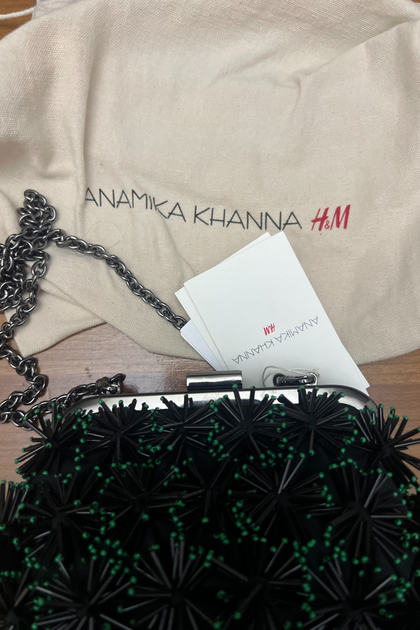 Anamika Khanna H&M Detachable-strap beaded clutch – Kuro Clothing 