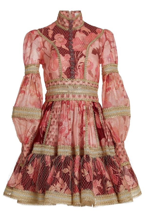 Zimmermann Celestial Lace Panelled Mini Dress – Kuro