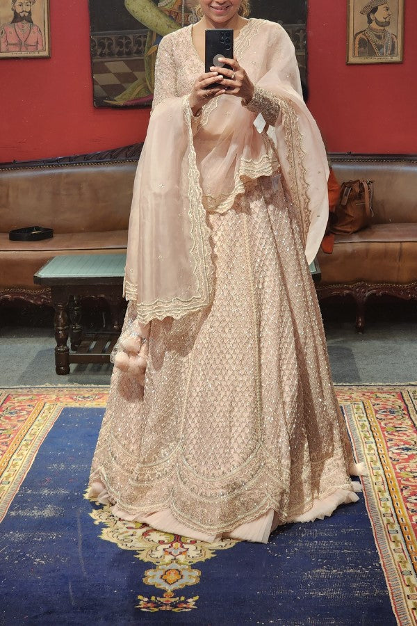 ASIANA COUTOURE PEARL LEHENGA SET – Kuro Clothing India