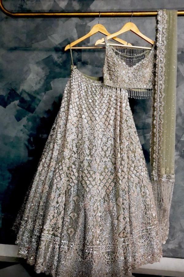 Party Wear Lehenga Bridal Dresses Rental Near Me Rent Bridal - Main Image