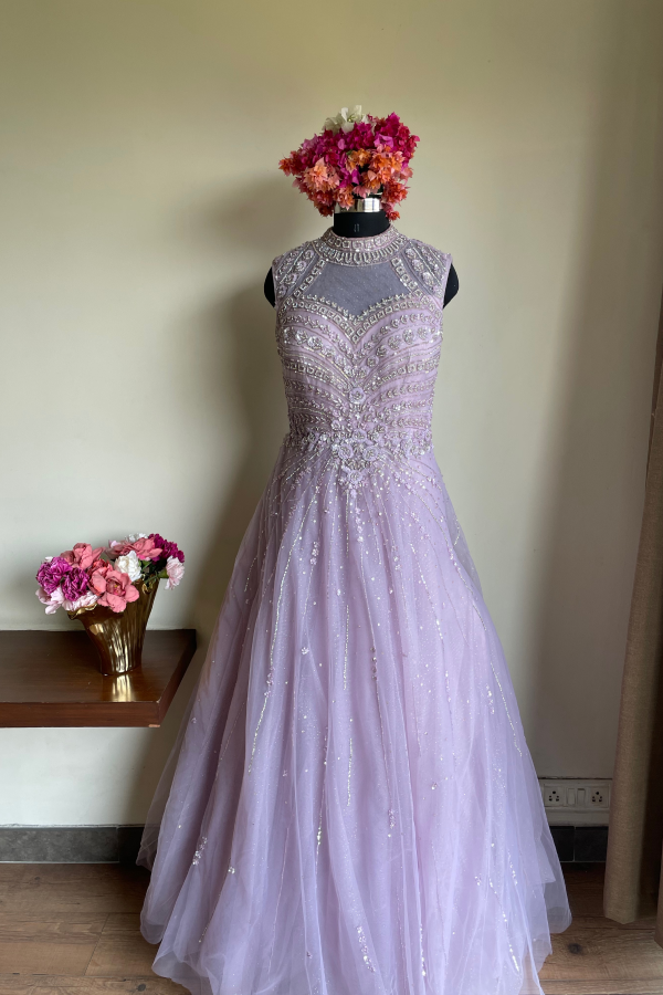 Embellished Purple Gown 3 Day Rental / M Embellished Purple Gown 3 Day Rental / M
