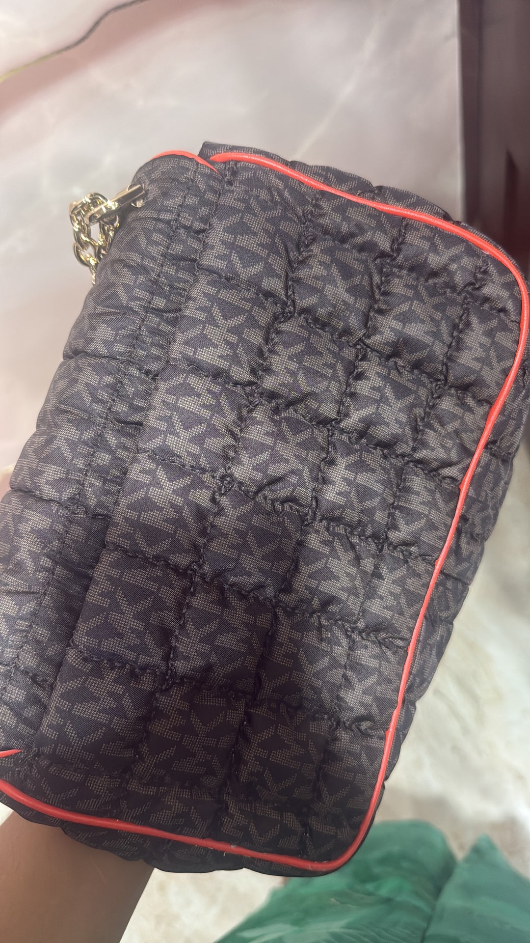 Michael Kors Soho Quilted Signature Logo Shoulder Bag
