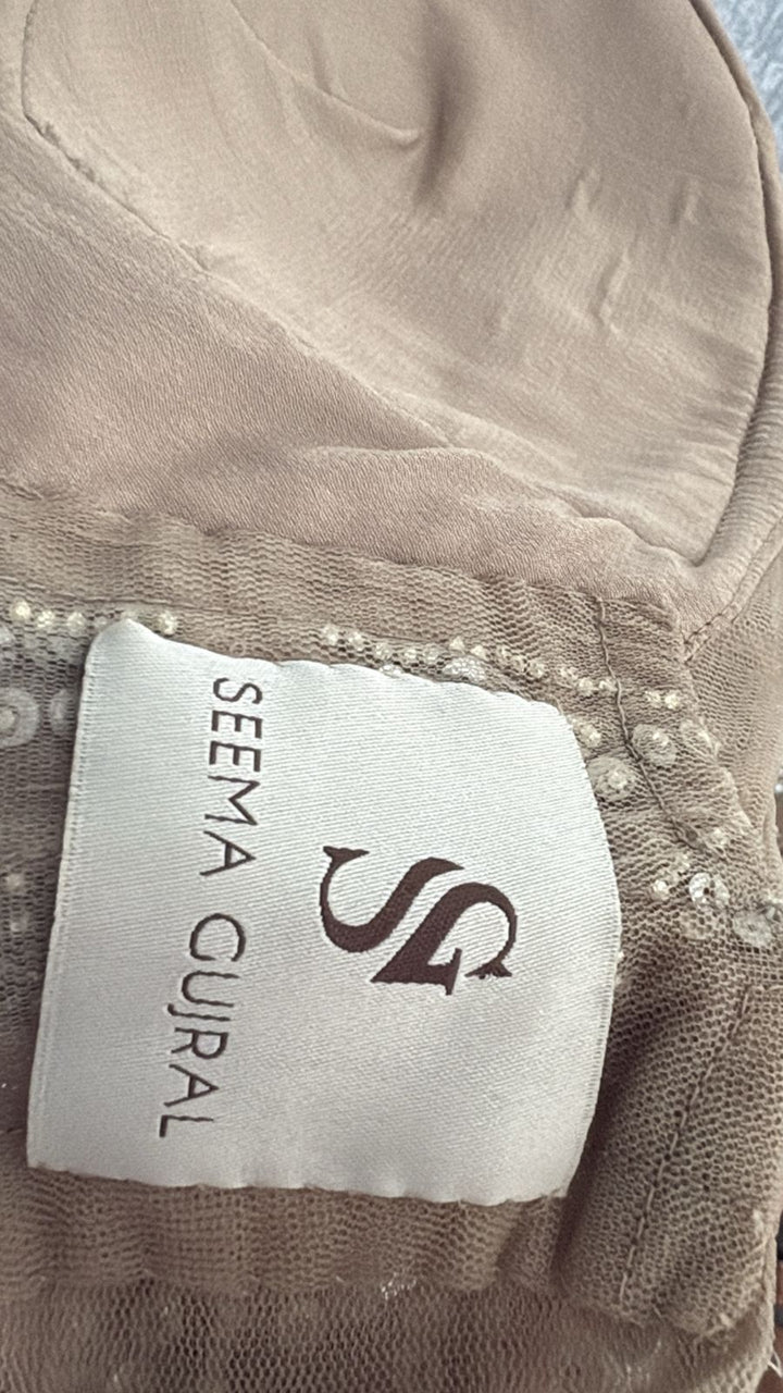 SEEMA GUJRAL LIGHT GOLDEN GOWN