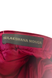 SULAKSHANA MONGA Red bridal kalidar lehenga set