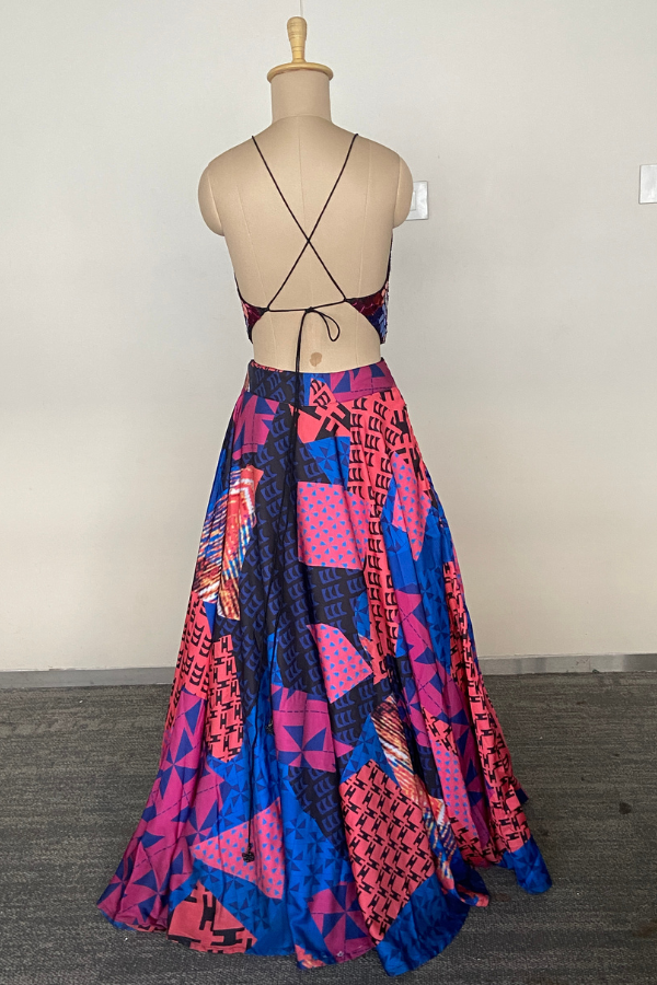 Prism Multicolour lehenga set