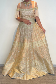 Gold embroidered Gown