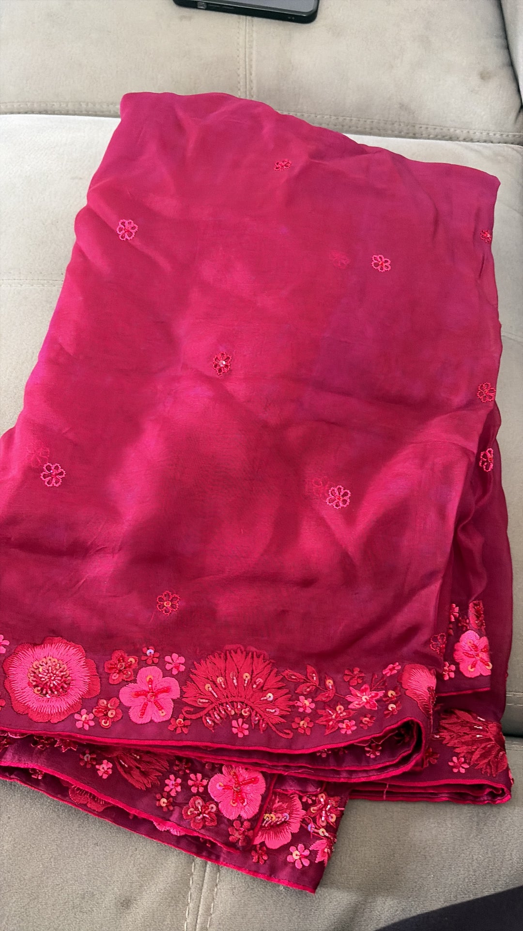 Mishru Floral Embroidered Lehenga Set