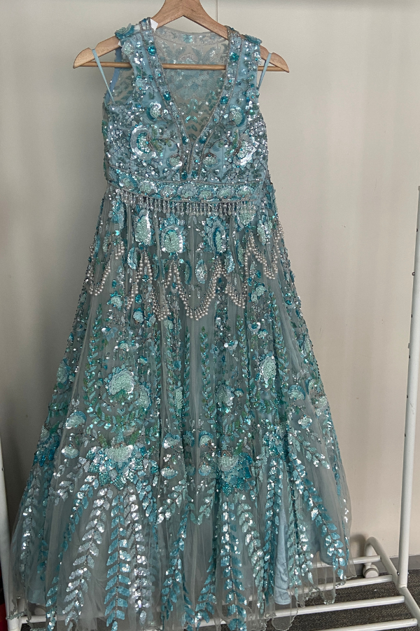 Azure Sequin lehenga set