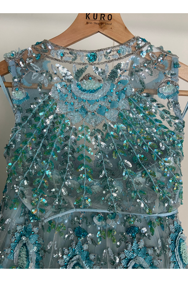 Azure Sequin lehenga set