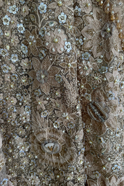 Tarun Tahiliani beige embroidered floral lehenga