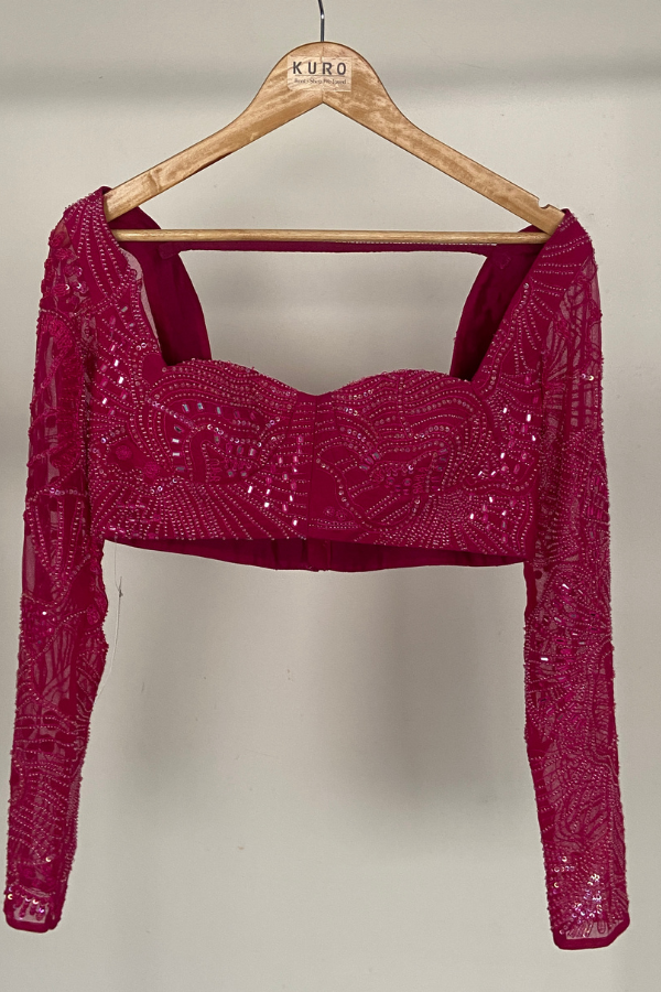 Sequin Pre-draped Saree