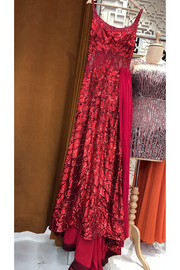 Nikhita Tandon red sequinned gown