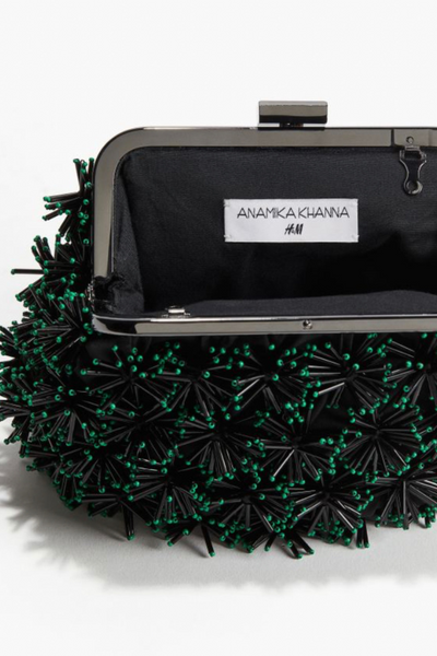 Anamika Khanna H&M Detachable-strap beaded clutch