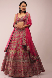 Kalki Rani Pink embroidered Lehenga