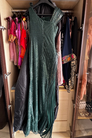 Gaurav Gupta emerald green sculpted gown