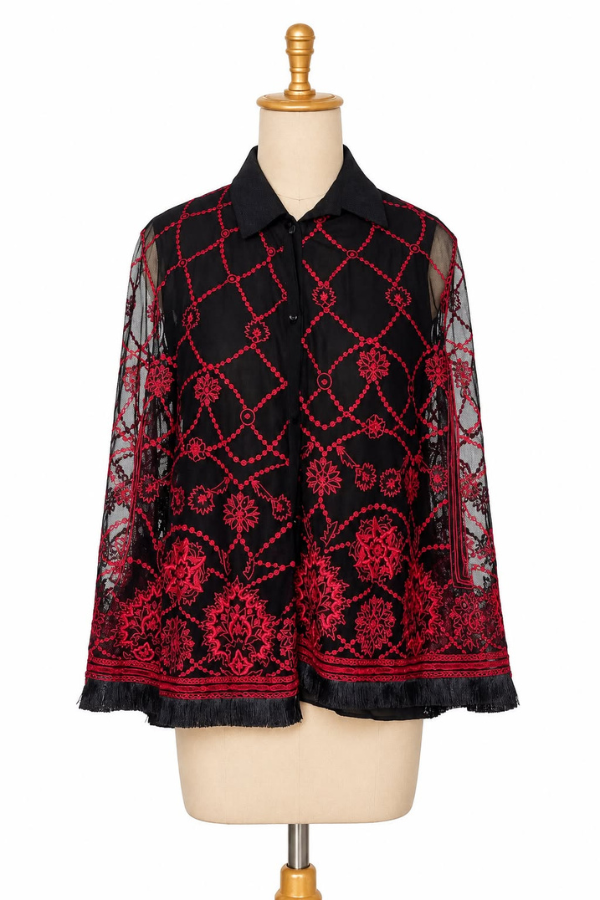 Tarun tahiliani cape shirt