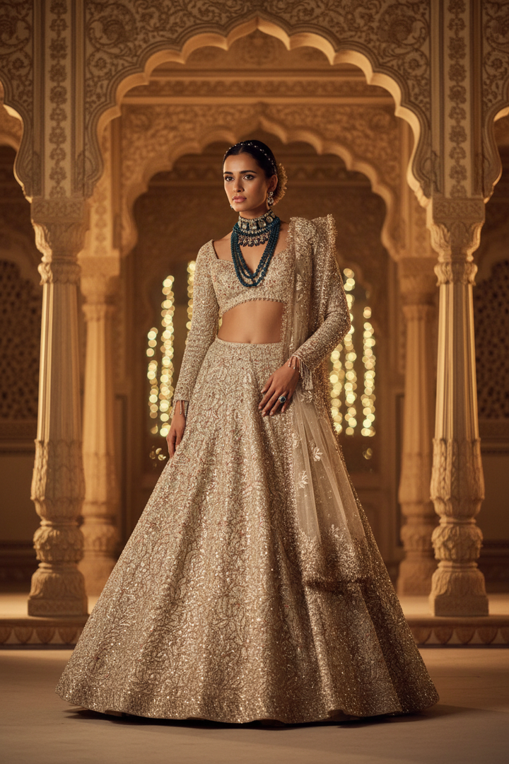 Rose Gold Lehenga set