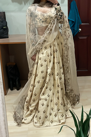 Astha Narang beige embroidered lehenga