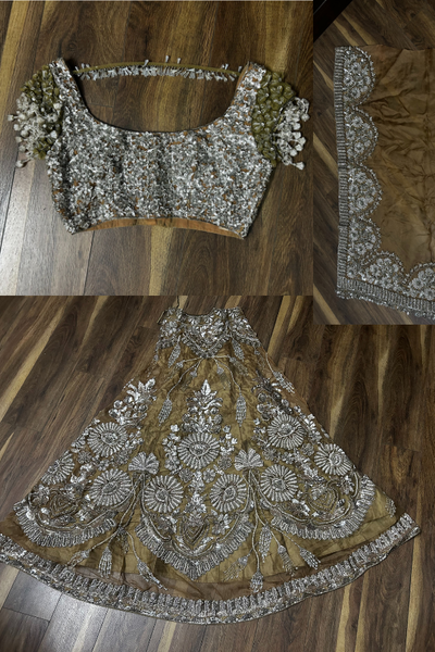 Manish Malhotra brown embellished lehenga set