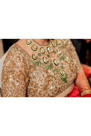 Seema Gujral gold embroidered lehenga