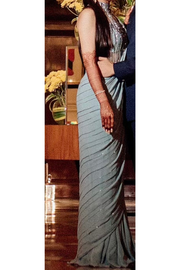 Gaurav Gupta Aqua Blue Saree Gown