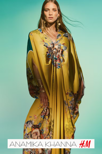 Anamika Khanna H&M yellow kaftan dress