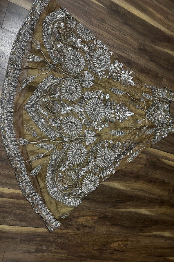 Manish Malhotra brown embellished lehenga set