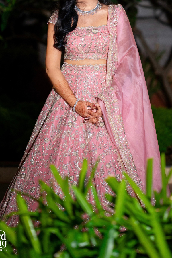 Anushree Reddy Pink embroidered lehenga