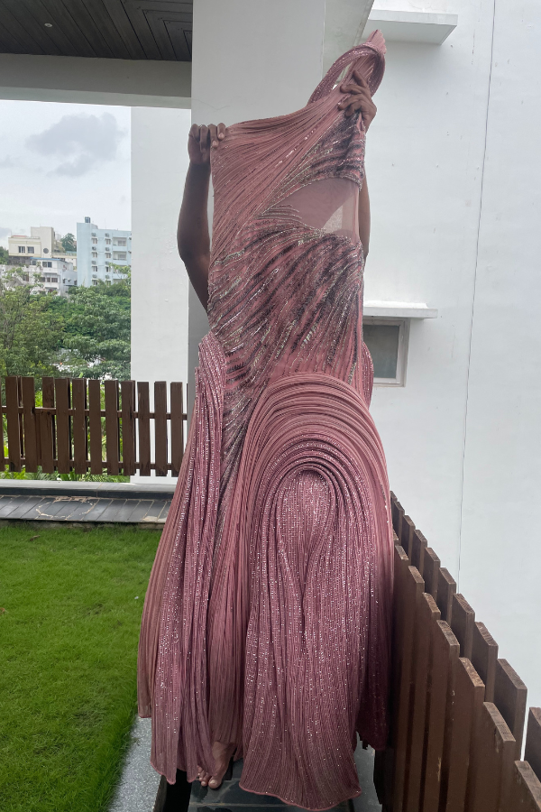 Gaurav Gupta rose sculpted gown