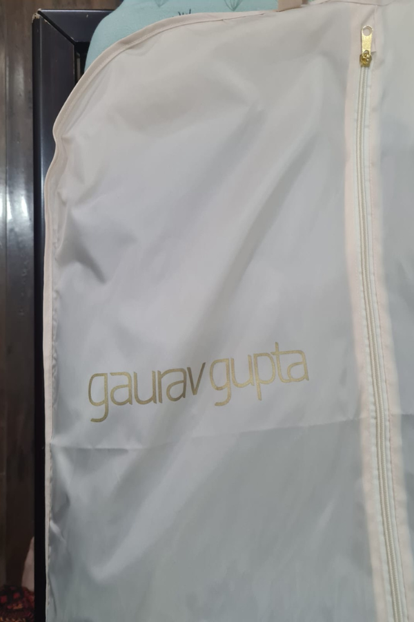 Gaurav gupta green stitched saree gown