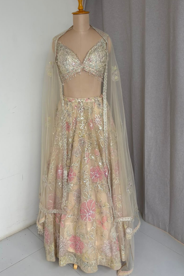 Floral Embellished Lehenga