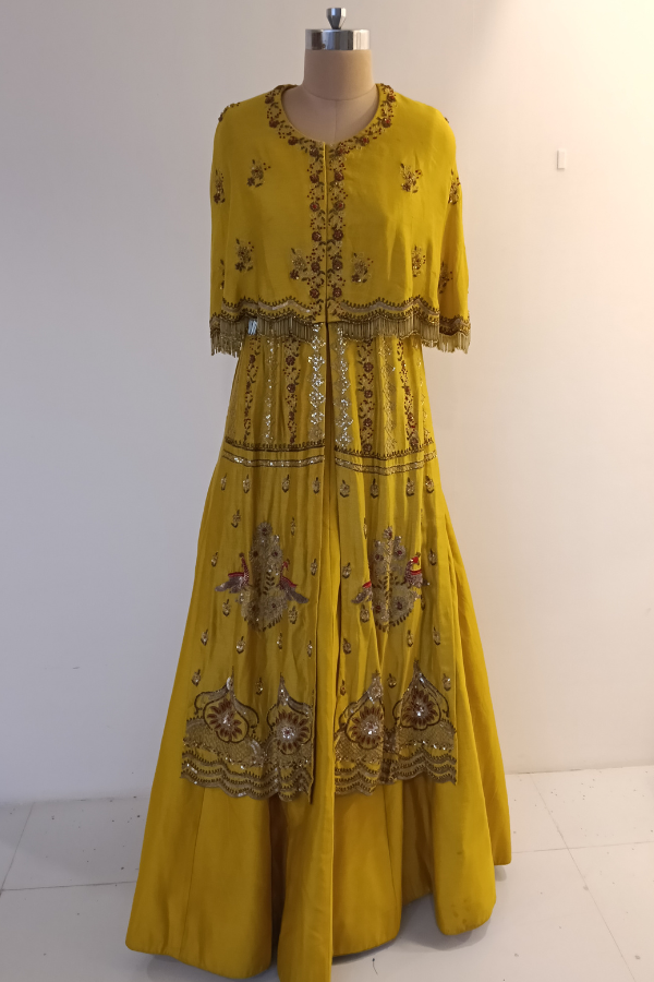 Mustard Yellow lehenga set