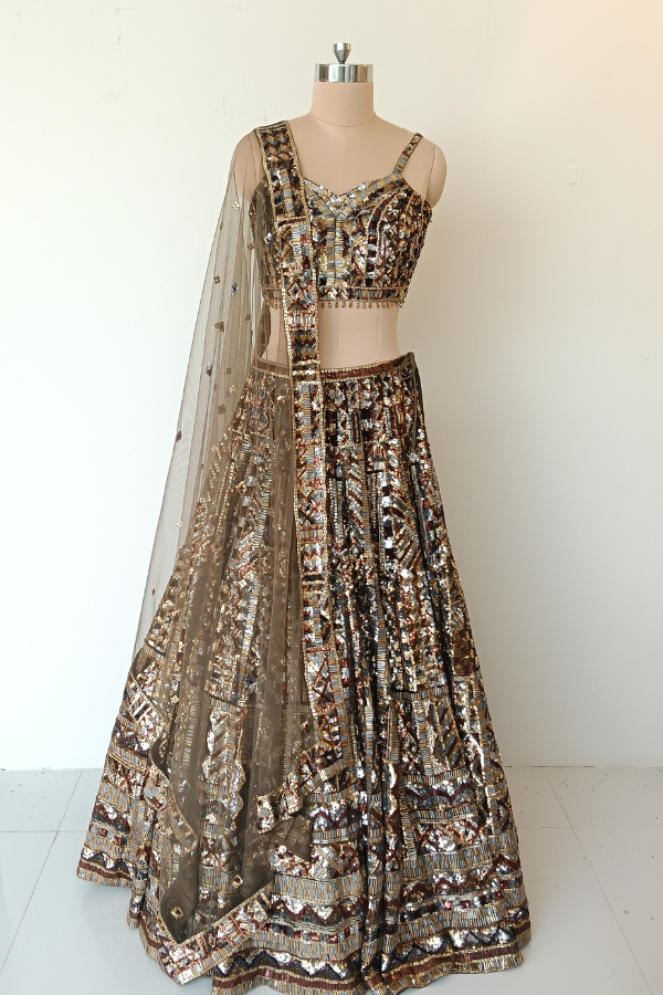 Bronze Glamour Lehenga