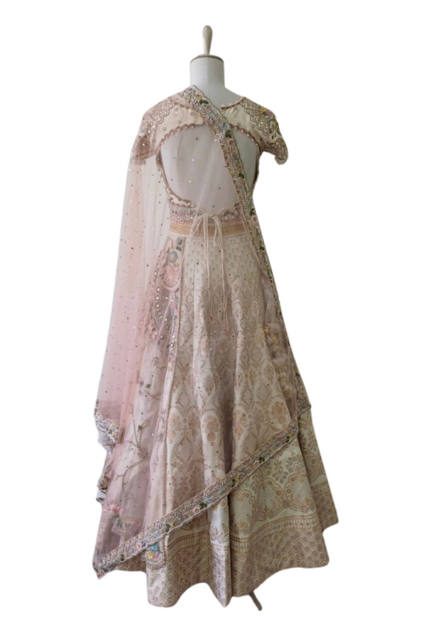 Gazal Gupta ivory embroidered lehenga