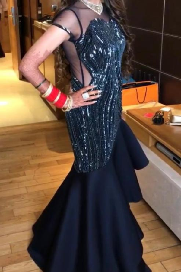 Gaurav Gupta Blue embellished gown – Kuro
