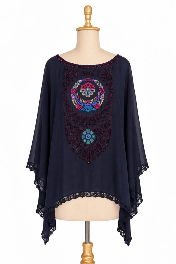 Tarun Tahiliani Embroidered kaftan top