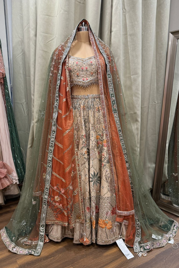 Matsya The Royal Pichwai Lehenga Kuro Clothing India
