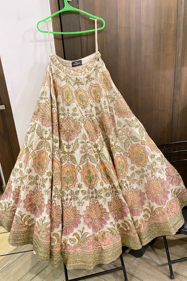 Sabyasachi floral embroidered lehenga