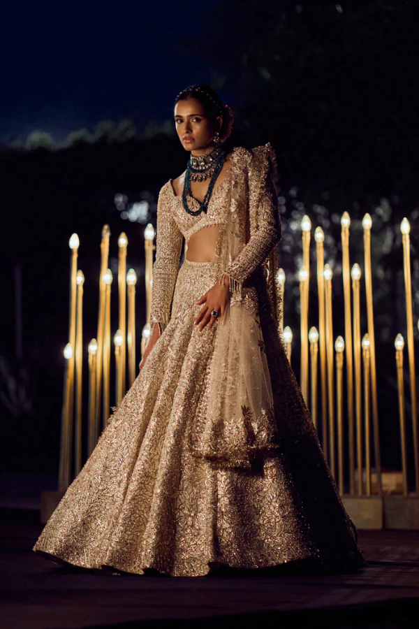 Buy Malaika Arora Khan Beige and maroon Indian wedding lehenga in UK, USA  and Canada