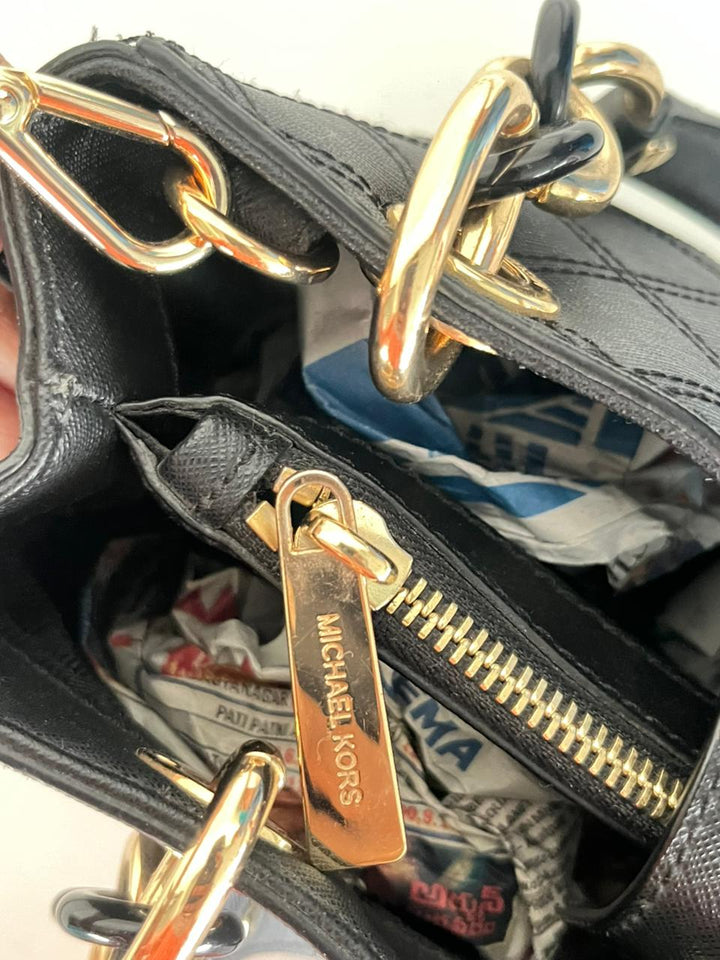 Michael Kors Cynthia Cross Stitch Tote