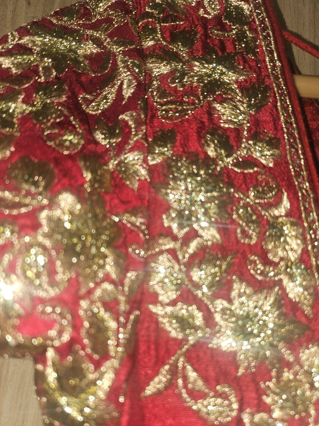 Vikram Phadnis Red Embroidered Anarkali Set
