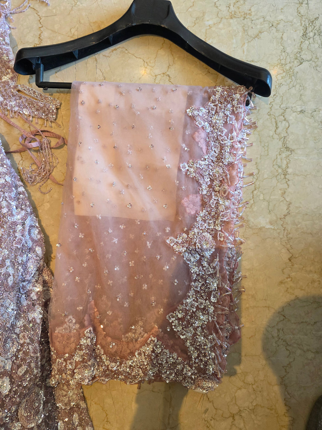 Seema Gujral Mauve Embellished Lehenga Set