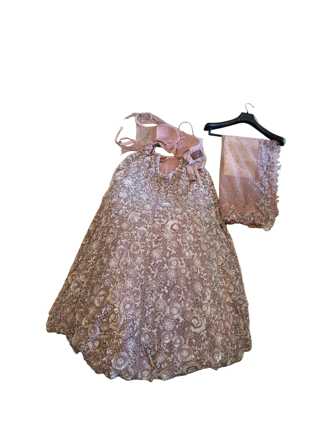 Seema Gujral Mauve Embellished Lehenga Set