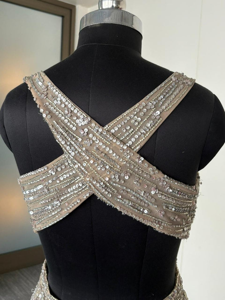 SEEMA GUJRAL LIGHT GOLDEN GOWN