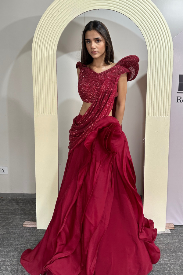 Gaurav gupta lehenga discount