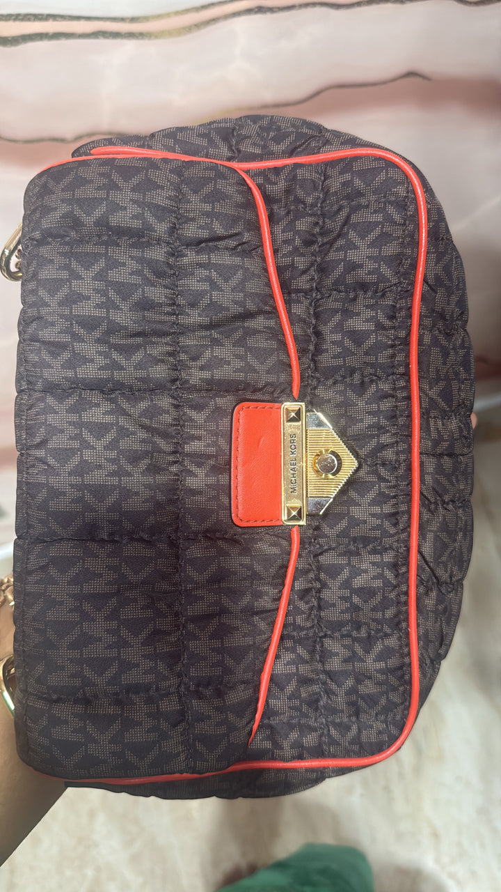 Michael Kors Soho Quilted Signature Logo Shoulder Bag