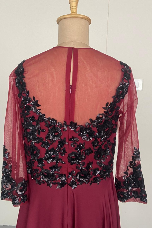 Neeta Lulla Burgundy Embellished Gown