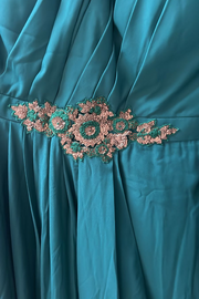 Tarun Tahiliani turquoise gown