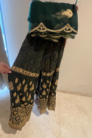 Rimple & Harpreet green gharara set