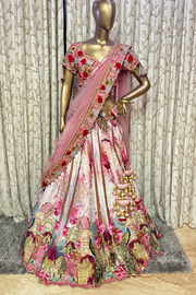 gazal gupta peacock lehenga set